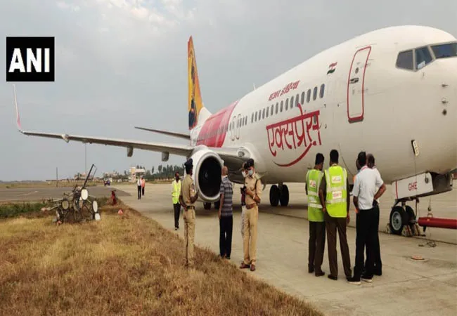 air india express flight incident at vijayawada international airport 